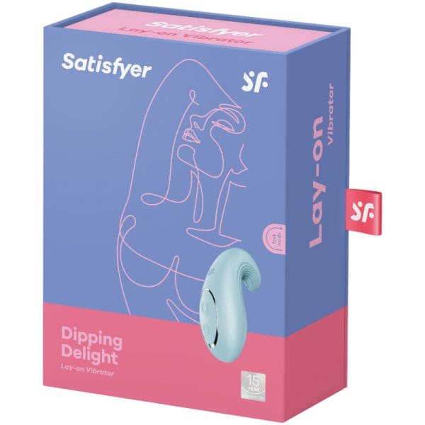 SATISFYER - DIPPING DELIGHT LAY-ON VIBRATOR BLUE 4